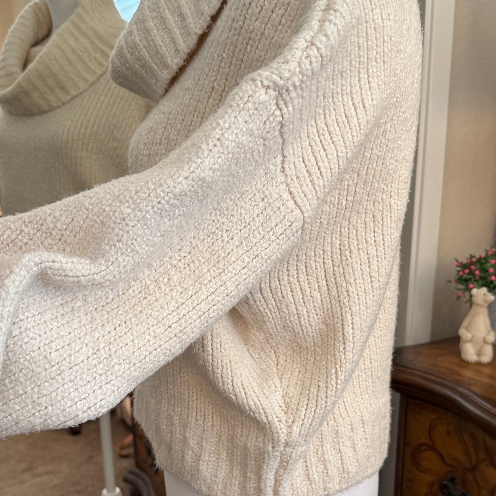 Pilcro Soft Cream Turtleneck Sweater - Picture 8 of 15